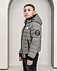Демісезонна куртка для хлопчиків від виробника 122-158 сірий, фото 2