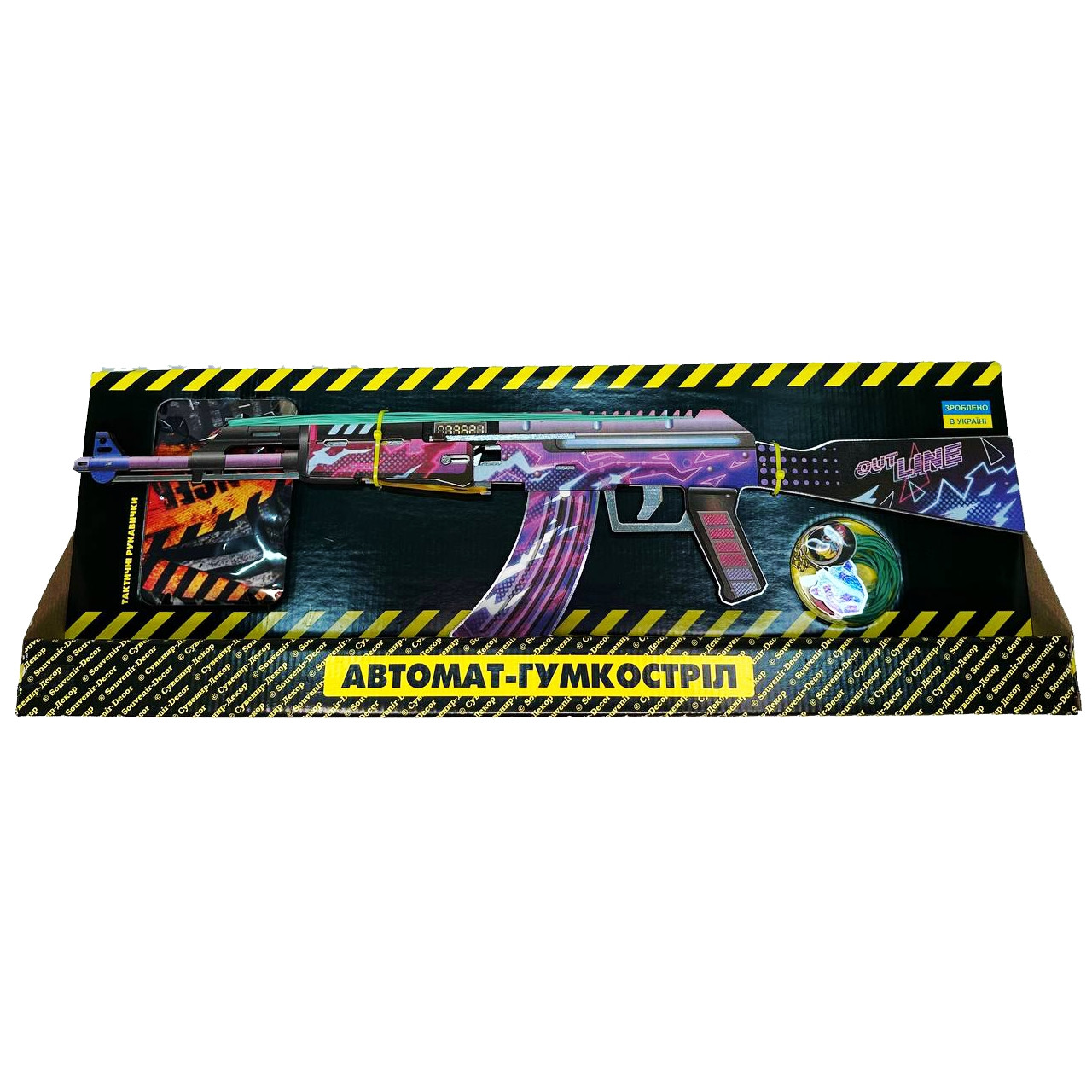 Автомат-Гумкостріл "AK DIGITAL" із STANDOFF 2, дерев'яна іграшкова зброя, фото 1