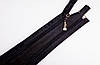 Блискавка спіральна №7 роз'ємна 100 см 1 бігунок  нікель  чорна, фото 3