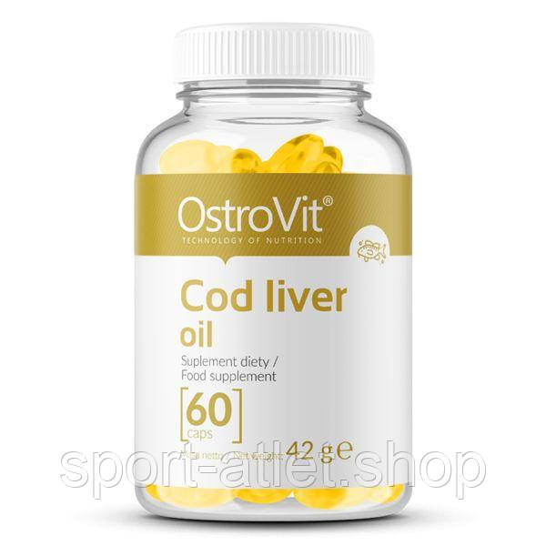 Жирні кислоти OstroVit Cod Liver Oil, 60 капсул ТЕРМІН 05.24