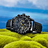 Кварцовий водонепроникний (100м) годинник з хронографом Pagani Design PD-1779 Black-Yellow, фото 5