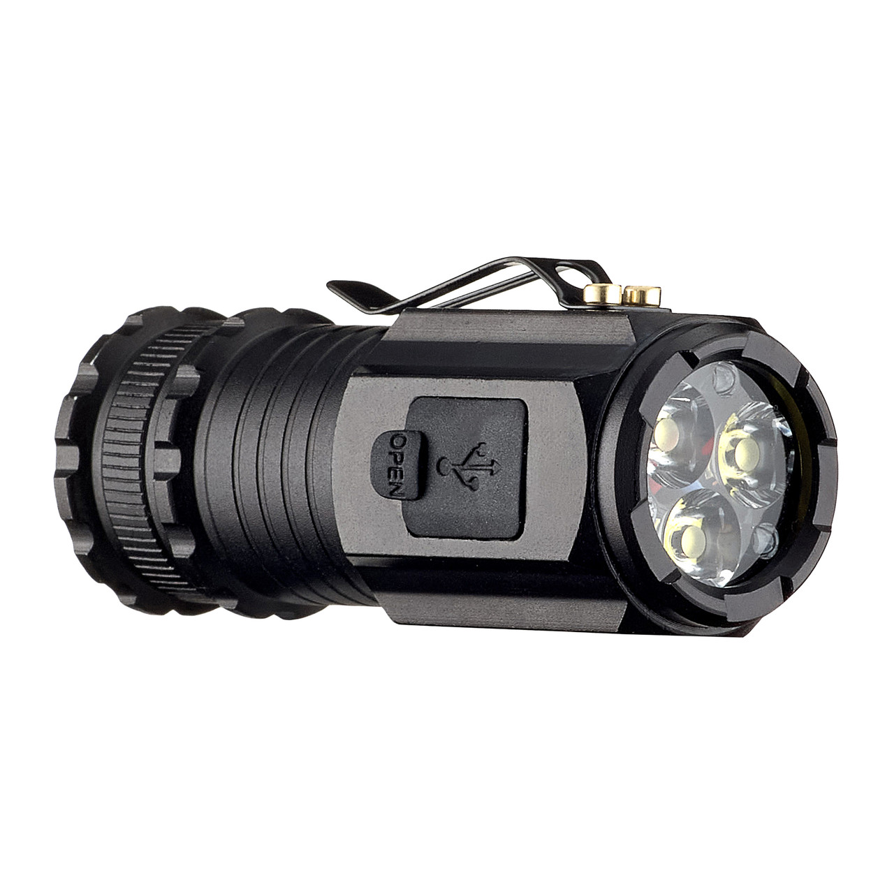 Ліхтарик Flashlight 908-3XPG Type-C 1500 mAh Black