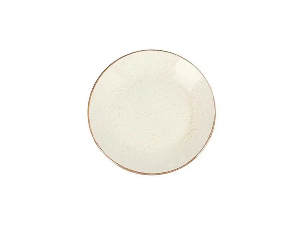 Тарілка дрібна кругла Beige порцелянова Porland 180 мм 187618/B