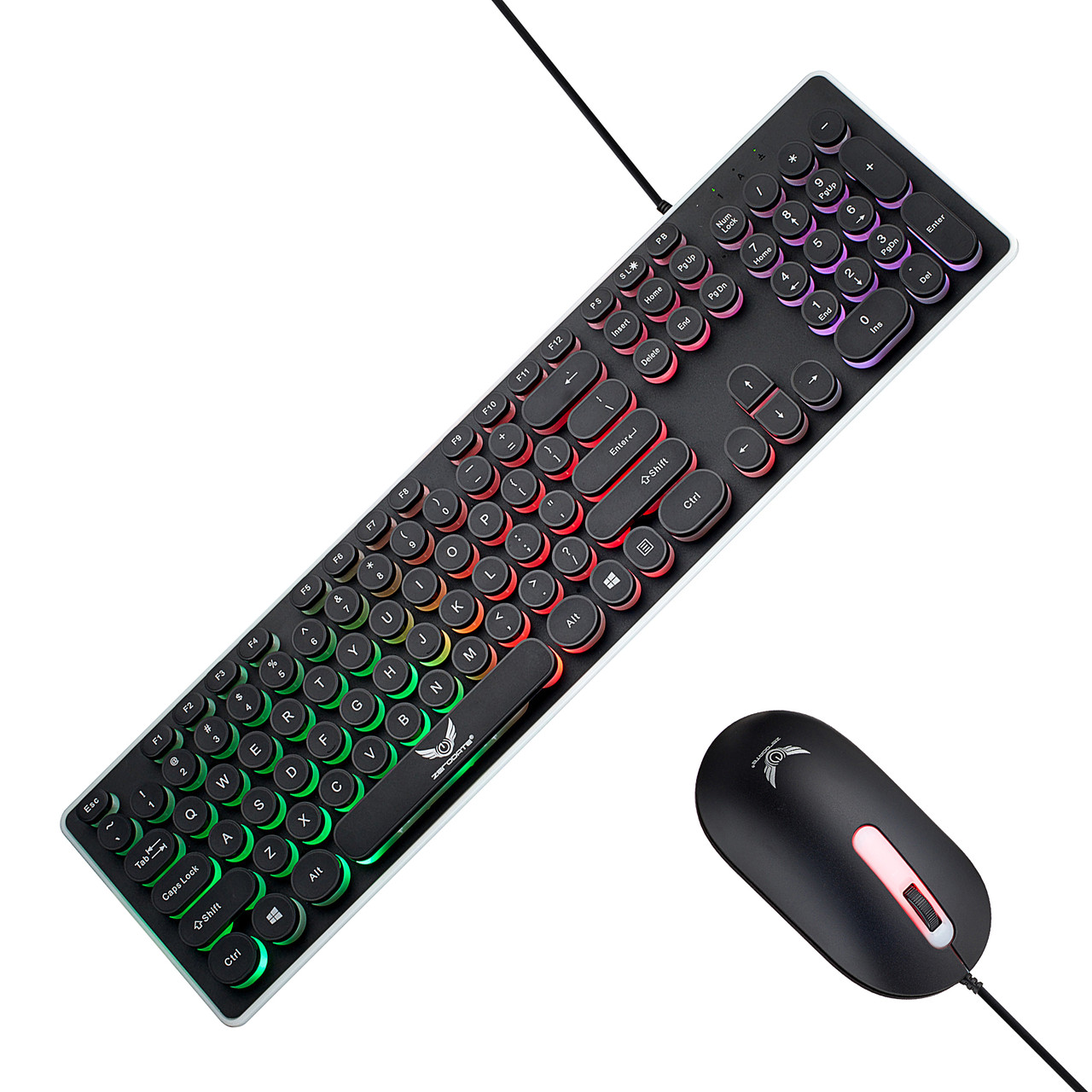Клавіатура та миша Zerodate K13 (ENG) Black