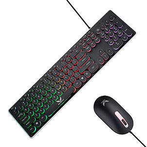 Клавіатура та миша Zerodate K13 (ENG) Black, фото 1