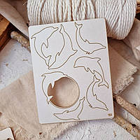 Чіпборд набір дельфіни