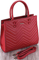Женская красная сумка David Jones с ручками из эко кожи Toyvoo Жіноча червона сумка David Jones з ручками з
