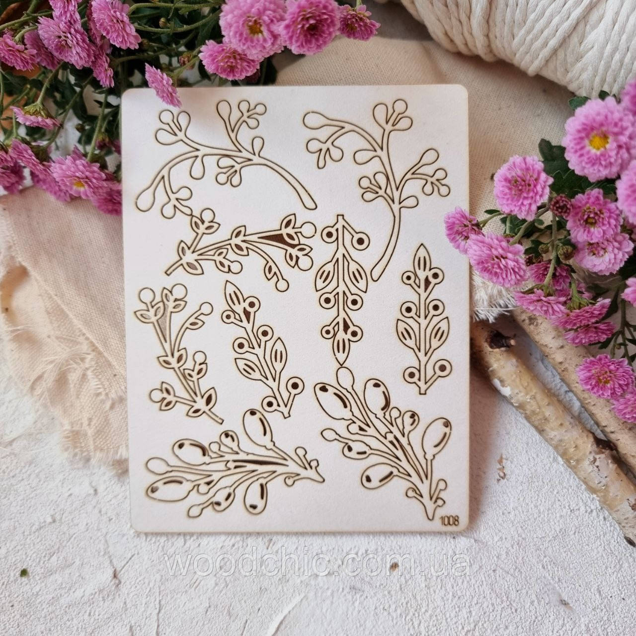 Чіпборд Набір  квітучі гілки, фото 1