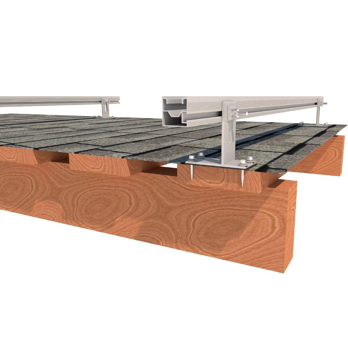 InstallKit B Комплект кріплення сонячних панелей на бітумній черепиці, фото 1