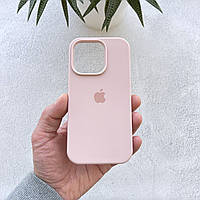 Чехол для iPhone 15 Pro Pink Sand (силиконовый кейс пудровый на айфон 15 про)