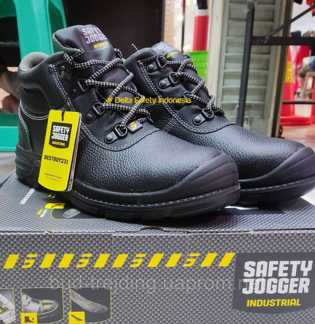 Черевики робочі шкіряні з металевим підноском Safety Jogger Bestboy S3 SRC