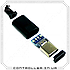 Штекер USB Type-C, для кабеля, з пластику, чорного кольору, фото 2