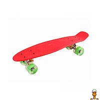 Скейт "пенни борд", pu колеса со светом, 56 см, детская игрушка, от 6 лет, Bambi SC20422