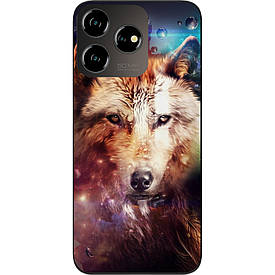 Чохол силіконовий Case для ZTE Blade V50 Design 4G з картинкою Космічний вовк