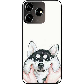 Бампер силіконовий Case для ZTE Blade V50 Design 4G з малюнком Хаскі