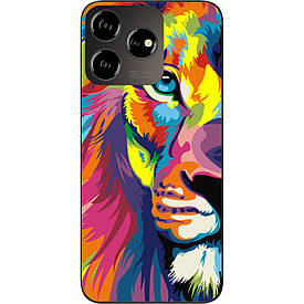 Бампер силіконовий Case для ZTE Blade V50 Design 4G з малюнком Яскравий лев