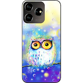 Бампер силіконовий Case для ZTE Blade V50 Design 4G з малюнком Сова