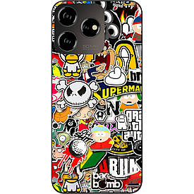 Бампер силіконовий Case для ZTE Blade V50 Design 4G з малюнком Креатив