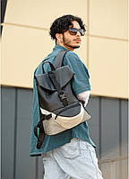 Рюкзак мужской молодежный / Черно-Серый рюкзак для города / Рюкзак городского типа Sambeg