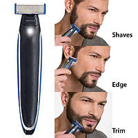 Тример Micro Touch Solo машинка для стрижки бороди 3 в 1 бритва чоловіча, Топовий