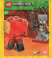 Конструктор LEGO Minecraft Nether Hero and Strider , детский конструктор для мальчика