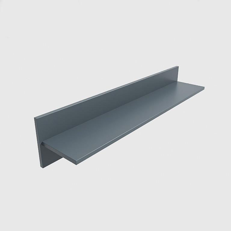 Навісна полиця ПЛН-1 для книг сіра 100 см Лайт, фото 1