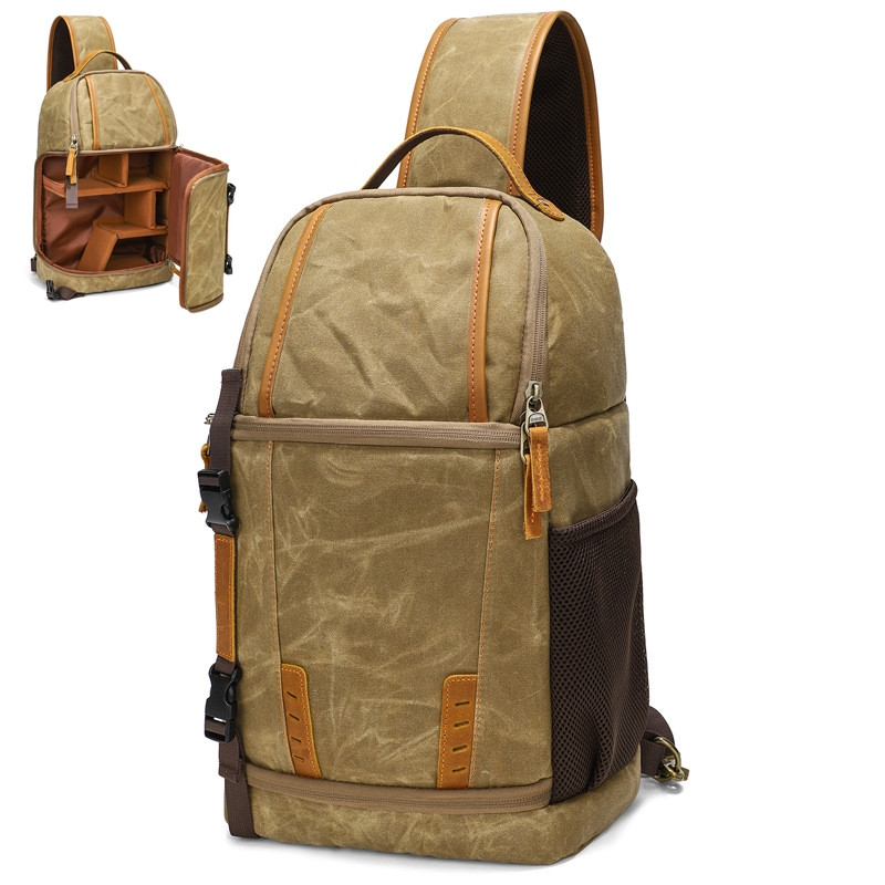 Холщовый фоторюкзак, рюкзак для фотоаппаратов Soudelor (тип "TBD0604246901A") - хаки - фото 1 - id-p2126419866