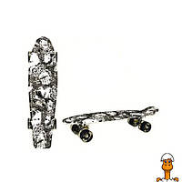 Скейт "пенни борд", pu колеса со светом, 56 см, детская игрушка, от 6 лет, Bambi SC20505