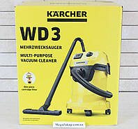 Пылесос Karcher WD 3 P+Резетка Новий! в наличии! Оригинал!