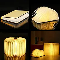 Настольная лампа светильник в виде книги Foldable Book Lamp Ночник для детской комнаты