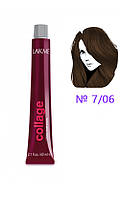 Lakme Collage Creme Hair Color Перманентная крем-краска для волос 7.06 Середньо-білявий теплий