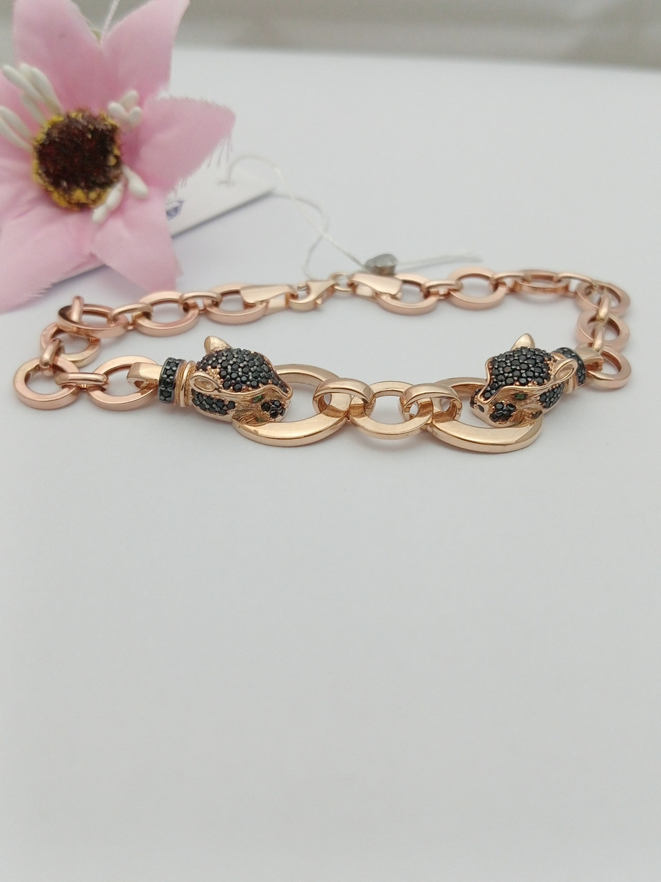 Золотий браслет Пантера Ukr-gold, фото 1