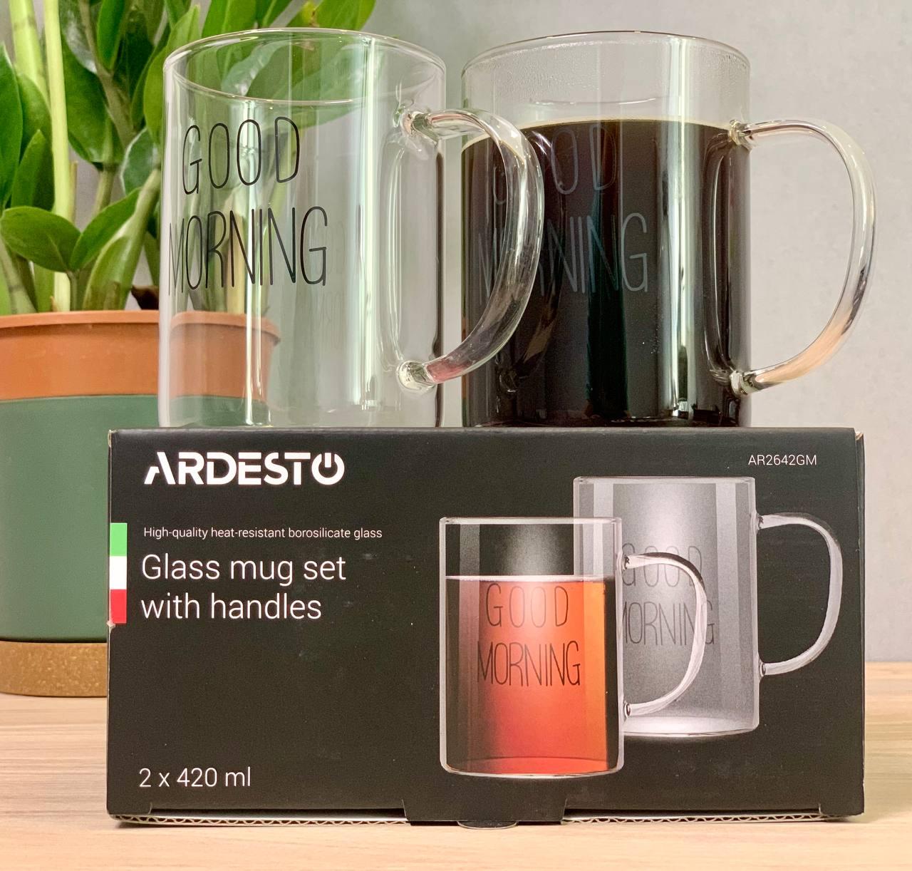 Набір чашок з ручками ARDESTO Good Morning, 420 мл AR2642GM, фото 1