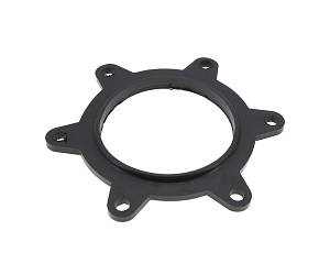 Прокладка фланця Gorenje 482939 D=93 / 123 (165) мм, H=5.5 / 10 мм, 6 отворів (10 мм) для бойлера.