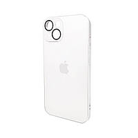 Чохол для смартфона AG Glass Matt Frame Color Logo for Apple iPhone 14 Pearly White inc mob ile