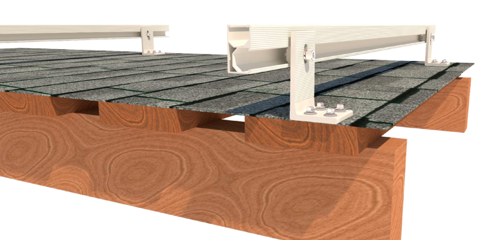 InstallKit B Комплект кріплення сонячних панелей на бітумній черепиці, фото 1