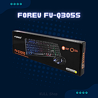 Топовый набор для геймера Forev FV-Q305S 2 в 1 светящаяся в темноте игровая мышь, водонепроницаемая клавиа ХИТ