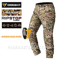 Чоловічі тактичні штани IDOGEAR UFS G4, бойові штани мультикам з прихованими наколінниками