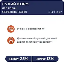 Сухий корм для собак CLUB 4 PAWS Premium для середніх порід 14 кг, фото 5