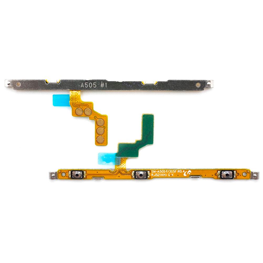 Шлейф для Samsung A205F Galaxy A20 з кнопками регулювання гучності