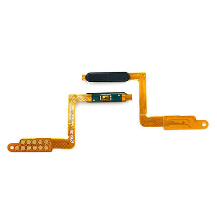 Шлейф для Samsung A750F Galaxy A7 (2018) з кнопкою включення та сканером відбитку пальця (Black), фото 1