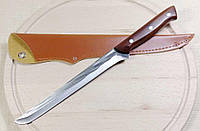 Кованый нож ручной работы нож для мяса и ветчины нож фултанг с чехлом