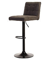 Барний стілець з газліфтом м'який B-106 Попелястий антик ashen antique стійка ніжка Vetromebel