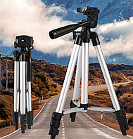 Телескопический алюминиевый штатив TRIPOD TR-3110 Универсальный штатив для фотоаппарата и телефона ТОП!