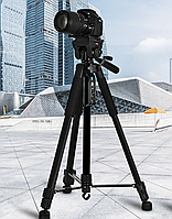 Телескопический алюминиевый штатив TRIPOD TF-3120 Универсальный штатив для фотоаппарата и телефона ТОП!