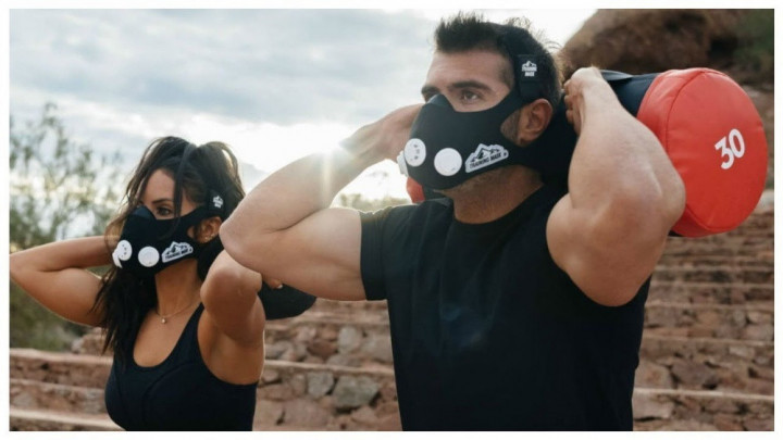 Тренировочная дыхательная маска Elevation Training Mask, маска для спорта, маска для тренировки дыхания, в, - фото 2 - id-p2126375990