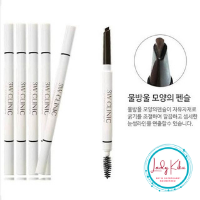Олівець для брів, зі щіточкою для прочісування 3W Clinic Auto EyeBrow Pencil Whit (Gray)