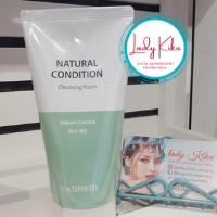 Пінка для вмивання жирної, комбінованої шкіри The Saem Natural Condition Cleansing Foam Sebum Controlling,