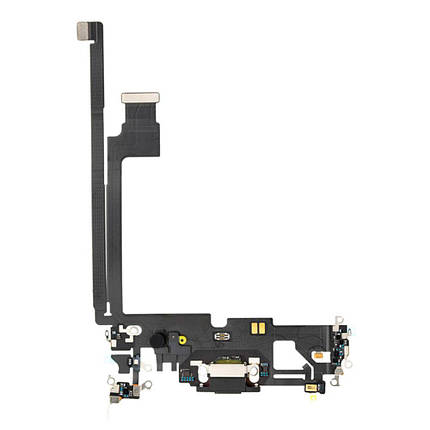 Шлейф для iPhone 12 Pro Max з роз’ємом зарядки (Graphite) (Original), фото 1