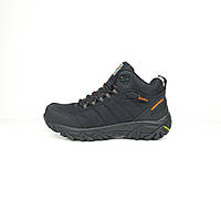 Мужские кроссовки Merrell Moc ll високі Чорні з помаранчевим|Качественные спортивные кроссовки на зиму